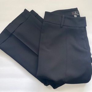 Femme De Carriere button tab cuffed black trousers, size XS